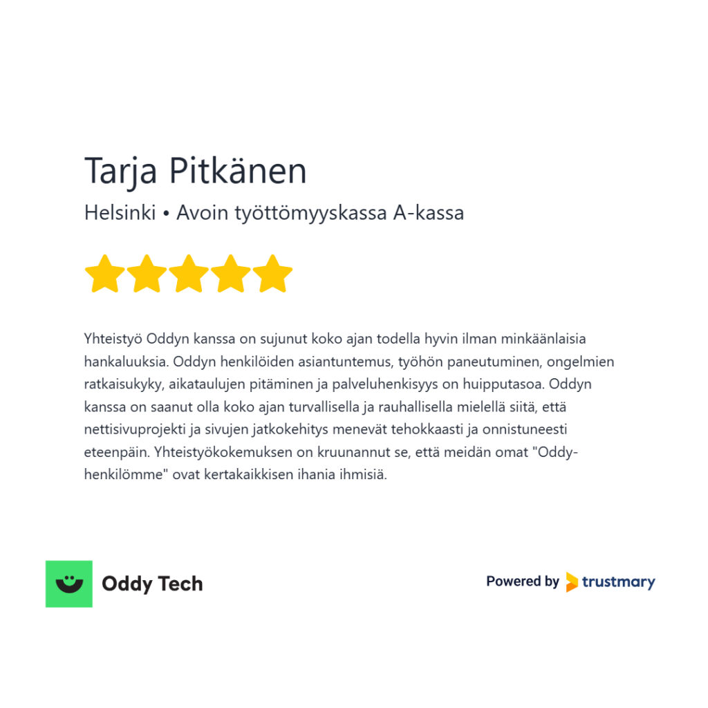 A-kassa - Trustmary - Oddy Tech