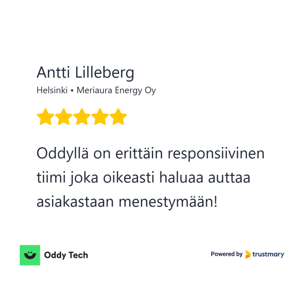 Meriaura Energy - Trustmary - Oddy Tech