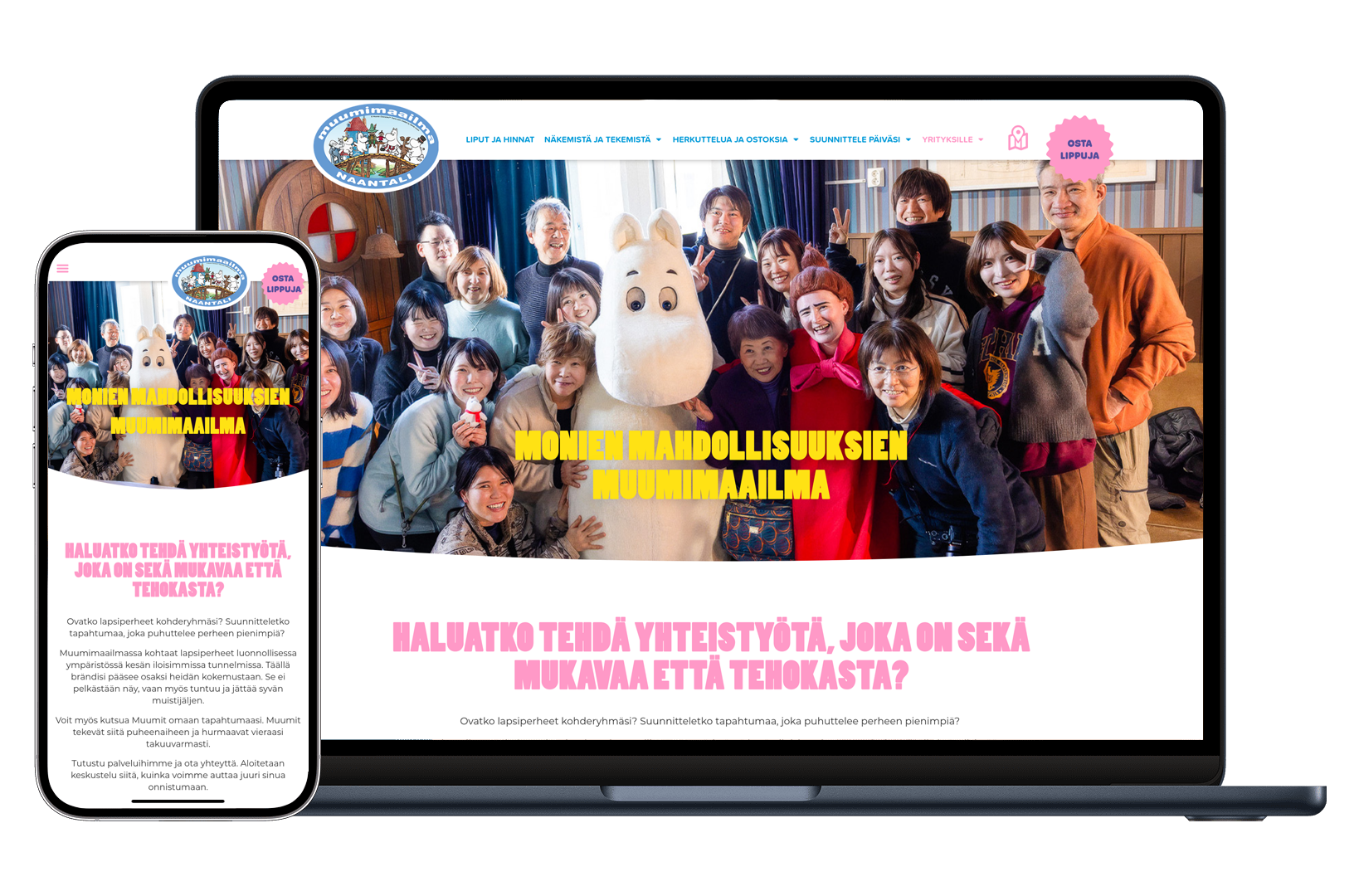 Muumimaailma yrityksille - Referenssi - Oddy Tech