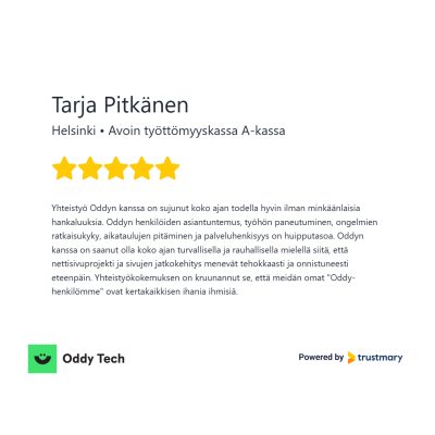A-kassa - Trustmary - Oddy Tech