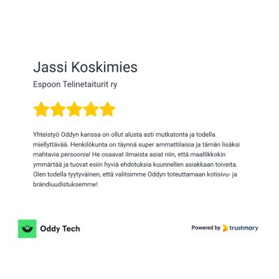 EsTT - Espoon Telinetaiturit - Trustmary - Oddy Tech